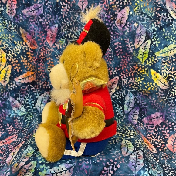 Vintage Gibson Greetings Nutcracker Bears Toys Soldier Plush Teddy Bear - Picture 2 of 8